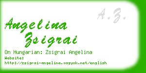 angelina zsigrai business card